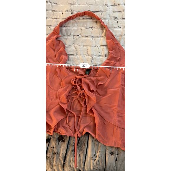 Wild Fable Ruffle Chiffon Flyaway Halter Top-Women’s 4X NWOT - Picture 7 of 8